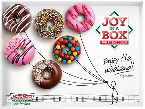 Krispykream (joy in the box) on Behance Doughnut Creative Ads, Food Marketing, Content Design, Krispy Kreme, Creative Content, Contents Design, Food Market, Creative Ads, Food Design