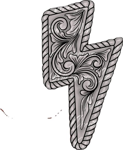 Drawing Ideas Easy Western, Tooled Leather Design Pattern, Lighting Bolt Drawing, Easy Western Drawings, Western Hand Tattoos, Western Line Art, Western Drawing Ideas, Western Doodles, Western Sketches