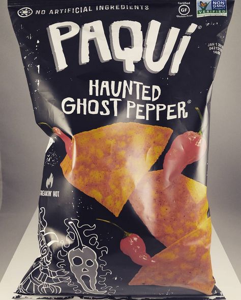 Paqui Haunted Ghost Pepper Chips Ghost Peppers, Non Gmo, Potato Chips, Tortilla Chips, Chip Bag, Chips, Snack Recipes, Snacks, Stuffed Peppers