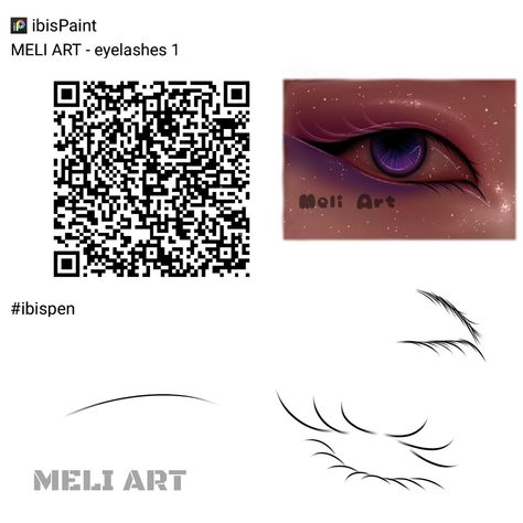 Ibispaintx Brushes Eyelashes, Eyelashes Ibis Paint Code, Ibis Paint Brush Code Eyelash, Ibispaintx Brushes Blending, Eyelash Brush Ibispaint Code, Eyelash Ibispaint Code, Blending Brush Ibispaint Qr Code, Ibis Pens, Ibispaintx Brushes