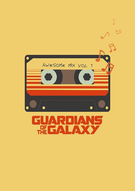 Guardians of the Galaxy wallpaper Awesome Mix Vol 1, Guardians Of The Galaxy, The Galaxy, Orange, Red