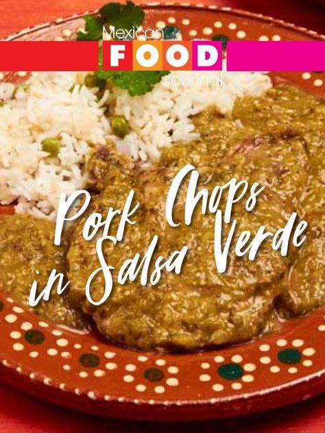 Mexican Pork Chops, Mexican Main Dishes, Mexican Pork, Salsa Verde Recipe, Marinara Recipe, Verde Recipe, Crockpot Pork Chops, Relish Recipes, Mexican Cooking