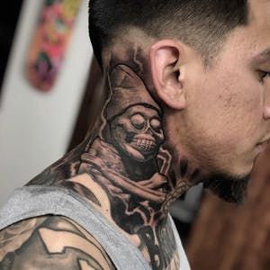 Tattoo uploaded by Tattoodo | Aztec tattoo by Feoden Jimenez #FeodenJimenez #Aztectattoo #Aztectattoos #Aztec #Mexican #Mesoamerica #PreColombian #ancientculture | 1128408 | Tattoodo Aztec Neck Tattoo, Tattoos With Deep Meaning, Aztec Tattoos, Aztec Civilization, Aztec Tattoo Designs, Throat Tattoo, God Tattoos, Chicano Tattoos, Aztec Culture