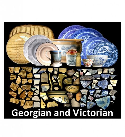 Georgian & Victorian Pottery Mudlarking Thames, Historic Artifacts, Thames River, Clay Pipes, Vintage Crockery, Always A Bridesmaid, Ancient Pottery, Metal Detecting, Sea Pottery