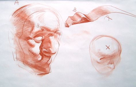 Constructive Head Drawing with Glenn Vilppu — Art Mentors Constructive Drawing, Glenn Vilppu, Wash Drawing, Body Part Drawing, Anatomy Sculpture, Head Drawing, 얼굴 드로잉, American Illustration, Master Drawing