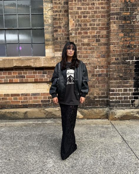 REMAIN STUDIOS | The stunning @kirijohnston attending AFW wearing Remain | Wearing the Remain Studio Tee over the Willow Slip Dress | Instagram Oversized Sleeves, Perfect White Tee, Maria Black, Camilla And Marc, Print Models, Casual Wardrobe, The Studio, Everyday Look, Crew Neckline