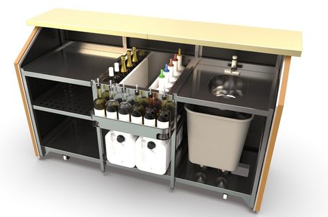 Mobile Bar With Wheels | Portabar | Portabar Cocktail Station Bar, Portable Bar Ideas, Mobil Bar, Cocktail Bar Design, Mobile Bar Cart, Cocktail Bar Cart, Meja Bar, Mobile Cocktail Bar, Bar On Wheels