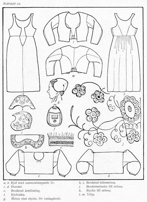 Norwegian Clothing, Scandinavian Costume, Scandinavian Textiles, Frozen Costume, Nordic Vikings, National Clothes, American Girl Doll Clothes Patterns, Swedish Fashion, Folk Design