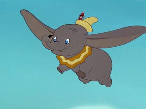 The Magic Feather: Jumpstarting My Exercise Routine Seems Impossible Without Spending Money 2d Disney, Dumbo Characters, Disney Elephant, Dumbo 1941, Quiz Disney, Flying Elephant, Disney Movie Quotes, Disney Gif, Film Disney