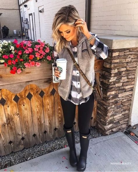 Warm Fall Outfits Casual, Warm Fall Outfits, Trendy Outfits Inspiration, Flannel Outfits, Winter Fashion Outfits Casual, Fall Outfits For Work, Trendy Fall Outfits, Casual Fall Outfits, Black & White