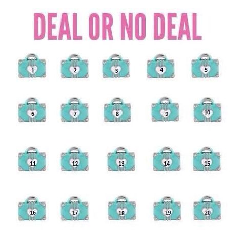 Deal Or No Deal Game Ideas, Deal Or No Deal Game, Paparazzi Games, Facebook Party Games, Online Party Games, Deal Or No Deal, Interactive Facebook Posts, Facebook Games, Group Games For Kids