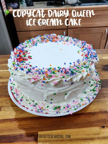 Fantastical Sharing of Recipes: Copycat DQ Ice Cream Cake Ice Cream Cake Icing Recipe, Ice Cream Cake Frosting Recipe, Ice Cream Cake Frosting, Dq Ice Cream Cake, Dq Ice Cream, Carvel Ice Cream Cake, Specialty Desserts, Carvel Ice Cream, Yummy Nummies