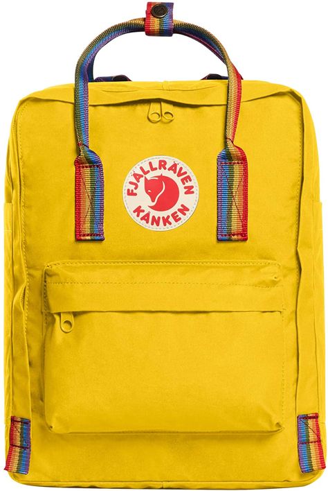 Kanken Classic, Fjallraven Women, Pattern Clothing, Warm Yellow, Classic Backpack, Rainbow Pattern, Kanken Backpack, Fjallraven Kanken, Fjallraven Kanken Backpack