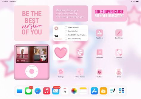 #ipadpro #ipadlayout #aesthetic #apple #ipados17 #homescreen Jw Library, Ipad Layout, Ipad Pro, Ipad, Layout