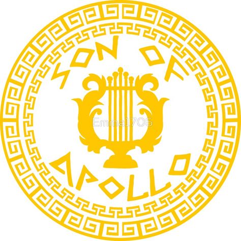 Son Of Apollo, Son Of Apollo Aesthetic, Apollo Design, Cabin 7 Apollo, Apollo Art, Apollo Symbol Greek Mythology, Apollo Poster God, Apollo Logo, Apollo's Cabin