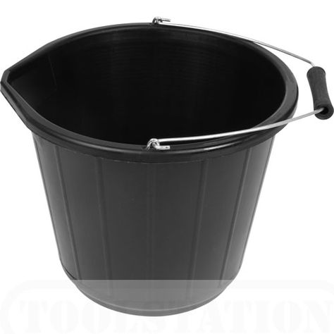 Buckets.  Take several cheap dollar store buckets.  One bucket (red) for fire purposes; keep this one filled by the fire.  The second and third ones are useful for transporting water for washing dishes. Diy Handle, Kitchen Ladder, Winter Storage, Retractable Canopy, Sun Canopy, Plastic Buckets, Black Bucket, Garden Furniture Covers, Storage Diy