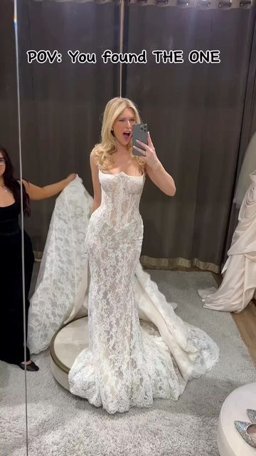 Galia Lahav on Instagram: "Sound on ✨ for the moment you find THE ONE | Introducing ANAIS, where drama meets elegance in every exquisite detail. From the daring sheer corset back to the angel wing neckline, this fitted lace mermaid gown is a vision of bridal perfection #GLbride #galialahav" Corset Wedding Dress Mermaid, Brown Wedding Dress, Lace Corset Wedding Dress, Galia Lahav Wedding Dress, Sheer Corset, Barbie Wedding Dress, Couture Bridal Gowns, Pretty Quinceanera Dresses, Sheer Wedding Dress