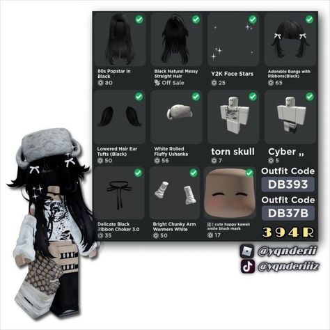 Watermark Ideas, Roblox Emo Outfits, Emo Roblox Avatar, Social Life Hacks, Gamers Anime, Roblox Guy, Avatar Creator, Roblox Ideas, Black Hair Roblox