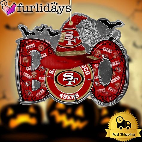 NFL San Francisco 49ers Halloween Boo Ornament a stunning decorative piece that adds a touch of elegance to any space. This exquisite ornament is crafted with attention to detail and features unique key features that make it truly special. Tailored for the trendsetting individual inspired by: Photos Of NFL San Francisco 49ers Halloween Boo Ornament Product details: NFL San Francisco 49ers Halloween Boo Ornament 49ers Crafts, 49ers Pictures, Sublimation Art, Scarecrows For Garden, Football Ideas, Nfl 49ers, Scarecrow Wreath, 49ers Football, Unique Key