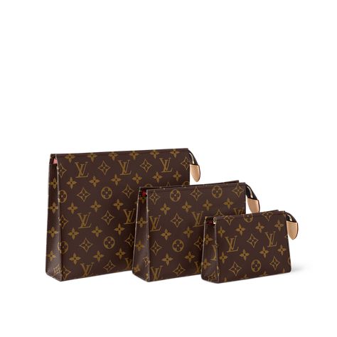 Trio Toilet Pouch Monogram - Men - Small Leather Goods | LOUIS VUITTON ® Louis Vuitton Small Leather Goods, Louis Vuitton Make Up Bag, Louis Vuitton Pouch Outfit, Gucci Toiletry Bag, Lv Makeup Bag, Small Louis Vuitton Purse, Pouch Bag Design, Louis Vuitton Luggage Set, Louis Vuitton Makeup Bag