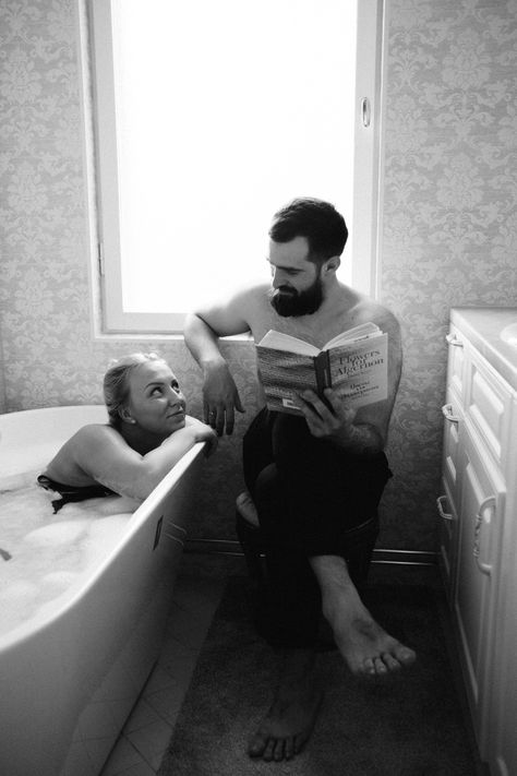 Man Reading To Woman, Woman In Bathtub, Man Reading, In The Bathtub, Man Sitting, Reading Book, Adobe Photoshop Lightroom, Photoshop Lightroom, Free Stock Photos