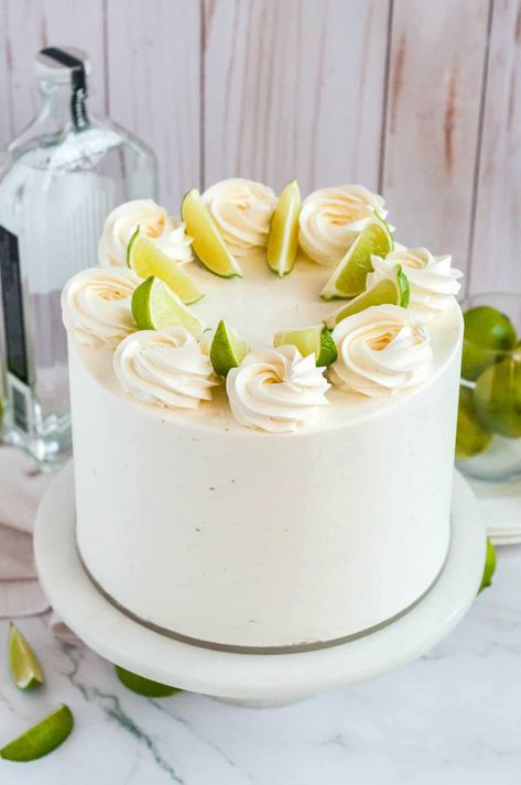 Margarita Cake Recipe 20 Margarita Cake Recipe, Football Shaped Foods, Party Food Favorites, Lime Frosting, Margarita Cake, 21st Cake, Peanut Butter Candy, Tacos And Tequila, Birthday Cakes For Women