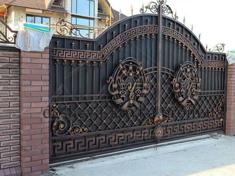 Wonderful Main Gate Design Ideas - Engineering Discoveries Gate Colour Ideas, Gate Design Ideas, Home Gate Design, Gate Designs Modern, Modern Gate, Welcome Signs Front Door, House Main Gates Design, Front Gate Design, Entrance Gates Design