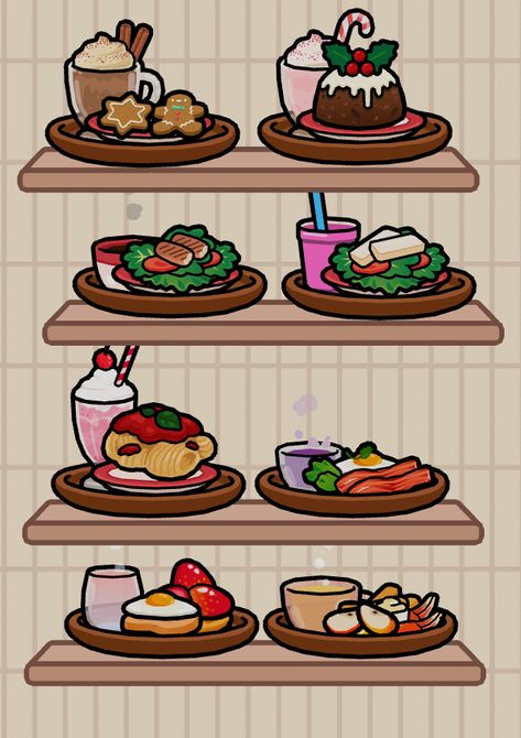 Toca Boca Food, Boca Recipe, Toka Boka, Life Game, Christmas Pictures, Gingerbread House, Mario Characters, House Design, Disney