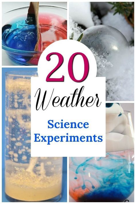 Easy science experiments about the weather for kids! These are such cool STEM activities about the seasons.    #science #STEM #preschool #weather #teaching #parenting #learning #scienceexperiments #howweelearn Weather Science Experiments, Weather Science Activities, Stem Preschool, Weather Experiments, Weather For Kids, Weather Activities Preschool, Weather Activities For Kids, Preschool Weather, Weather Science