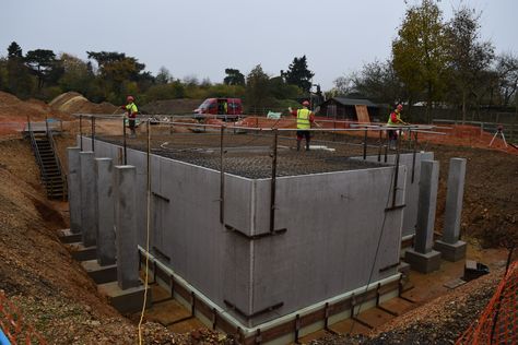 Andrew McInulty explains how to build an effective basement Basement Construction How To Build, How To Build A Basement, Concrete Basement Walls, Cabin Construction, Building A Basement, Concrete Basement, Pocket Neighborhood, Basement Foundation, Basement Construction