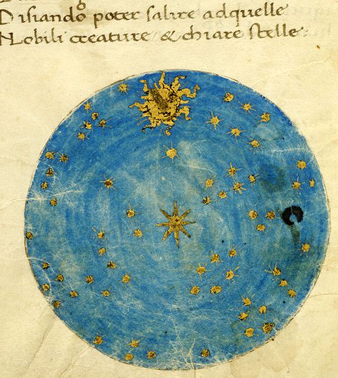 La sfera, MS M.721 fol. 1v - Images from Medieval and Renaissance Manuscripts - The Morgan Library & Museum Ancient Astronomy, Consciousness Art, Astrology Art, Medieval Manuscript, Celestial Art, The Morgan, Medieval Art, Illuminated Manuscript, Moon And Stars