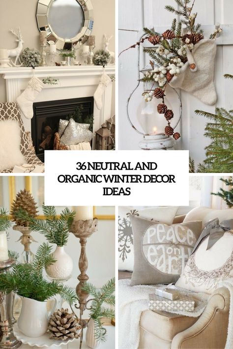 neutral and organic winter decor ideas cover Winter Dining Room Table, Winter Dining Room Table Decor, Dining Room Table Decor Centerpiece, Winter Dining Room, Neutral Winter Decor, January Decor, Winter Decor Ideas, Room Table Decor, Elegant Halloween