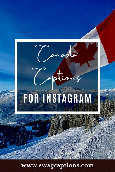 Looking for some inspiration for your next Canada-themed Instagram post? Check out our list of the best Canada captions and quotes! From funny quips to patriotic statements, we've got you covered. So go ahead and show your Canadian pride with a post that will make everyone jealous! #canadacaptions #canadaquotes #canada #usa #toronto #ontario #australia #uk #love #photography #vancouver #nature #london #india #montreal #germany #newyork #travel #alberta #instagram #quebec #instagood #fashion Canada Captions Instagram, Canada Puns, Vancouver Nature, Canadian Quotes, Canada Quotes, Travel Alberta, Best Captions, Travel Captions, Canada Photos