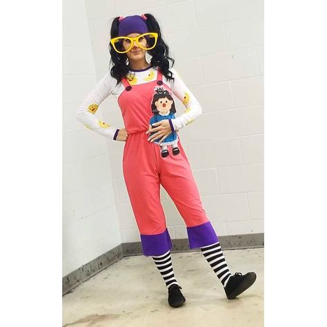 Loonette the Clown from Big Comfy Couch DIY Halloween costume Big Comfy Couch Costume Diy, Loonette The Clown Costume, Big Comfy Couch Costume, Comfy Halloween Costumes, Loonette The Clown, Piglet Halloween Costume, Clown Costume Diy, Big Comfy Couch, Halloween Costumes Women Creative