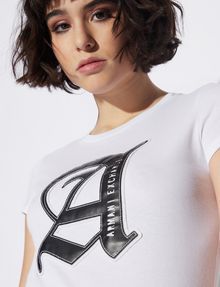 Armani Exchange T SHIRT WITH STYLISED LETTERING, Logo T Shirt for Women | A|X Online Store Armani Exchange Men, Lettering Logo, Logo T, T Shirt For Women, Shirt For Women, Armani Exchange, Logo T Shirt, Clothing And Accessories, Tshirt Logo