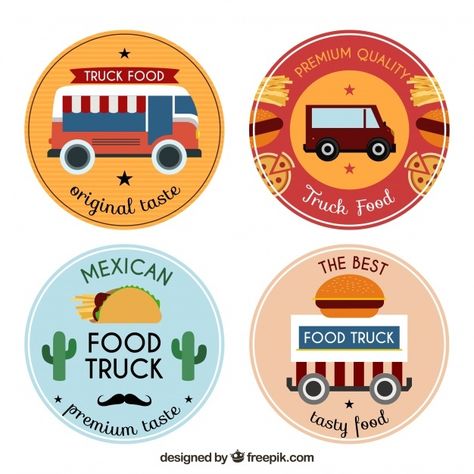 Food Truck Design Logo, Food Truck Logo, Fast Food Logo, Foodtrucks Ideas, Menu Signs, Burger Logo, Variety Food, Fast Food Logos, Truck Logo