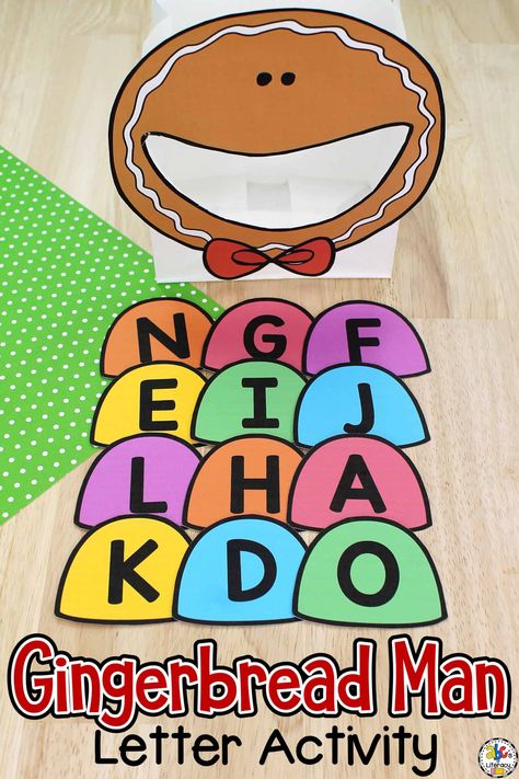 Gingerbread Activities Preschool, Gingerbread Literacy, Gingerbread Man Preschool, Preschool Gingerbread, Gingerbread Man Unit, December Lessons, Gingerbread Man Activities, Gingerbread Activities, Gingerbread Theme