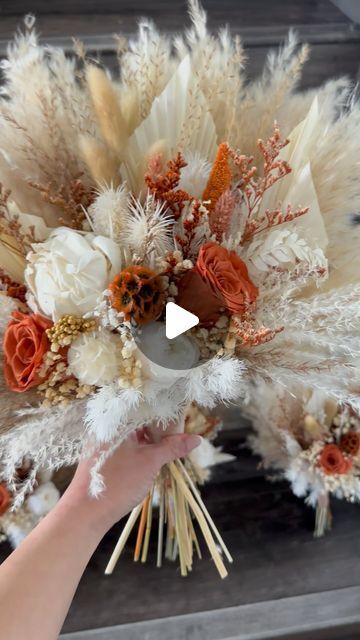 Pampas Outlet  𝐻𝒾 𝐼’𝓂 𝐼𝓇𝑒𝓃𝑒 || Pampas & dried flowers on Instagram: "Rust orange and terracotta wedding bouquets for Tia 🧡🧡 . . .  #terracotta #fallflowers #rustorange #weddingflowers #weddingflorist #yegflorist #bridalbouquet #terracottawedding #pampasgrasswedding #bridetobe2024 #bohoflowers  #pampasgrass #pampas #bohobouquet #bohostyle #boho #driedarrangement #bridebouquet  #bohowedding #pampasgrasswedding #bridalbouquet #weddingbouquetideas #bohochic #driedarrangement #weddingflowers #weddinginspiration #weddingideas #bridalbouquet #driedflowers #weddings #weddinginspo #flowerbouquet #bouquetflower #bouquetwedding #weddinginspo #driedflowerwedding" Terra Cotta Wedding, Rusting Wedding, Terracotta Wedding, Grass Wedding, Boho Bouquet, Boho Flowers, Rust Orange, Bride Bouquets, Pampas Grass