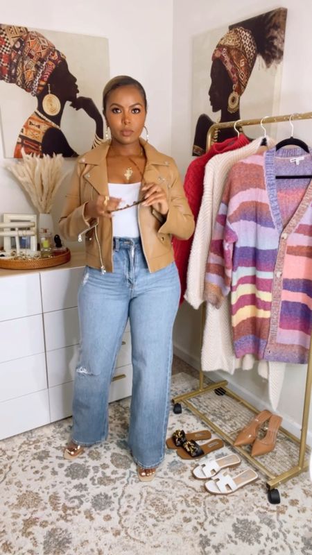 Casual Jeans Outfit Black Women, Black Women Spring Outfits 2023, Cute Casual Outfits For Spring Black Women, Summer Graduation Outfit Guest, Mom Jeans Outfit Black Women, Spring Outfit Black Women, Casual Spring Outfits Black Women, Vintage Straight High Jeans, Jeans Outfit Black Women