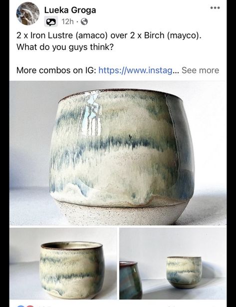 Mayco Birch Glaze Combinations, Mayco Glaze Combos, Birch Glaze Combinations, Mayco Birch, Pottery Glaze Combinations, Mayco Glaze Combinations Cone 6, Pottery Glaze Ideas Color Combos, Mayco Glaze, Pottery Lessons