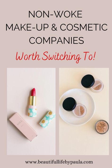 Want to support small businesses that align with your values? Check out this list of non-woke make-up companies & non-woke cosmetic companies that are worth switching to! Natural, organic, clean and non-toxic cosmetics, makeup, and health & beauty items. Best Non Toxic Makeup, Medical Makeup, Non Toxic Makeup Brands, Healthy Makeup, Non Toxic Makeup, Pinterest Makeup, Beauty Companies, Makeup Blogger, Clean Makeup