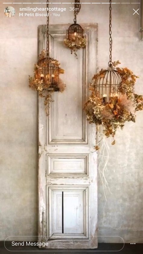 Decoration Shabby, Bird Cage Decor, Birdcages, Foto Tips, Bird Cages, Deco Floral, Studio Decor, Cheap Home Decor, Bird Cage