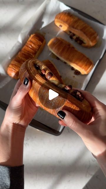 Natalya Syanova on Instagram: "Pain Suisse is a croissant dough filled with homemade vanilla crème pâtissière and chocolate chips.  The dough is made exactly as croissant dough.  So please just check the recipe on my website( link in bio)  I did one double and one single fold. Then rolled the dough to 1 cm thick and cut in stripes about 1cm each. Placed them on top of the dough and roll to a 3-4 mm thick. Then followed the directions for proofing as for croissants.  Custard: 600ml milk 4 yolks 4tbs cornstarch 200g sugar  Vanilla  Boil 500g milk  Mix yolks with sugar, cornstarch and 100ml milk Mix boiled milk with yolk mixture until thickened. Let cool off.  Have a great weekend 🙏  #croissant #lamination #painauchocolat #viennoiseries #handlaminated #madebyhand #explorepage #creator #bakea Baking Challenge, Croissant Dough, Have A Great Weekend, Homemade Vanilla, Website Link, Chocolate Chips, Custard, Chocolate Chip, Dough