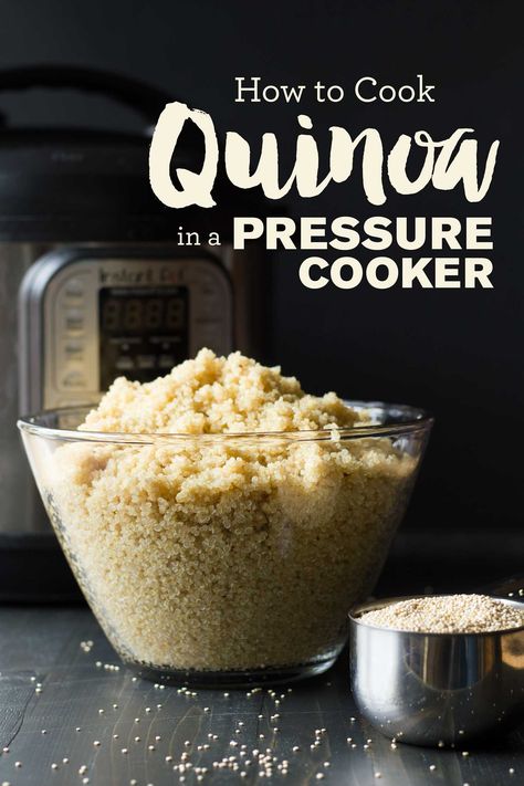 Quinoa Pressure Cooker, Quinoa In Pressure Cooker, Pressure Cooker Quinoa, Perfect Quinoa, Instant Pot Quinoa, Cook Quinoa, Power Pressure Cooker, Vegan Instant Pot Recipes, Cooked Quinoa