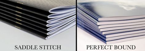 When having magazines or brochures professionally printed, you may have to determine what is the best way to bind your publication. What are the different options for doing that? You will want to weigh the pros and cons of saddle stitch vs. perfect bound for your publication. Saddle stitch and perfect bound are both commonly used, but one is usually better than the other for certain situations. Let’s look at saddle stitch vs. perfect bound for your publication. Template Portfolio, Perfect Binding, Saddle Stitch, Portfolio Templates, Sheet Of Paper, Brochure Template, Fun To Be One, Saddle, Color Change