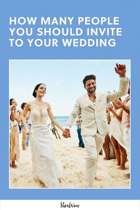 Planning your big day and wondering, “how many people should I invite to my wedding?” Here, a wedding expert weighs in on all things you should consider, from plus ones to budgets. 50 People Wedding, Personal Savings, Burning Bridges, Media Relations, Wedding Look, Live Band, Wedding Registry, Guest List, How Many People