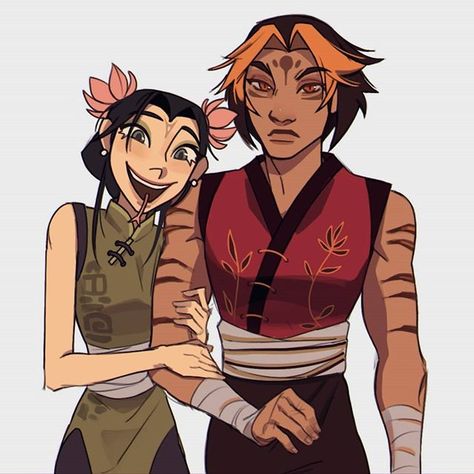 Master Tigress and Viper 🐍 Rewatched kfp bc comfort movie, here's some human designs of the girlfriends. #kungfupanda #kfp #dreamworks… Master Tigress, Fictional Disease Art, Tigress Kung Fu Panda, Dreamworks Art, Old Cartoon Network, Cartoon Characters As Humans, Dreamworks Movies, Online Comics, Image Swag