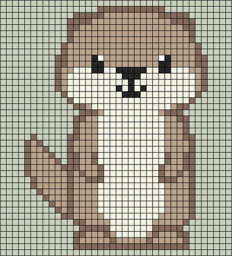 Pixel Quilting, Pixel Beads, River Water, Pixel Crochet, Pixel Art Grid, Pixel Design, Tapestry Crochet Patterns, Cute Cross Stitch, Pixel Pattern