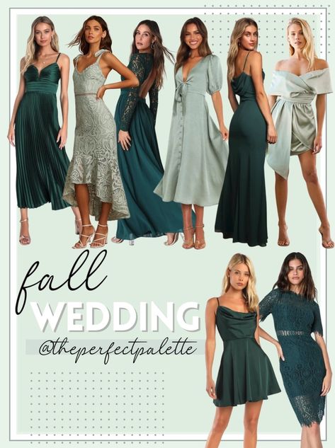 Fall Wedding Guest Dresses, Fall Wedding Guest, Fall Wedding Guest Dress, Dress Wedding Guest, Fall Wedding Invitations, Guest Attire, Wedding Attire Guest, Holiday Party Dresses, Green Lace