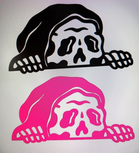 Skeleton Peeker vinyl decal .Grim Reaper Lurking decal.Spooky decal.Car decal ,yeti decal,laptop decal,window decal,truck decal,Door decal, Halloween decor,Snowboards decal. Many sizes and colors. Horror Car Decals, Cricut Decals Ideas, Car Decals Vinyl Window Stickers Cricut, Halloween Car Decals, Spooky Decals, Cricut Car Decals, Car Decal Ideas, Reaper Sticker, Vinyl Sticker Ideas